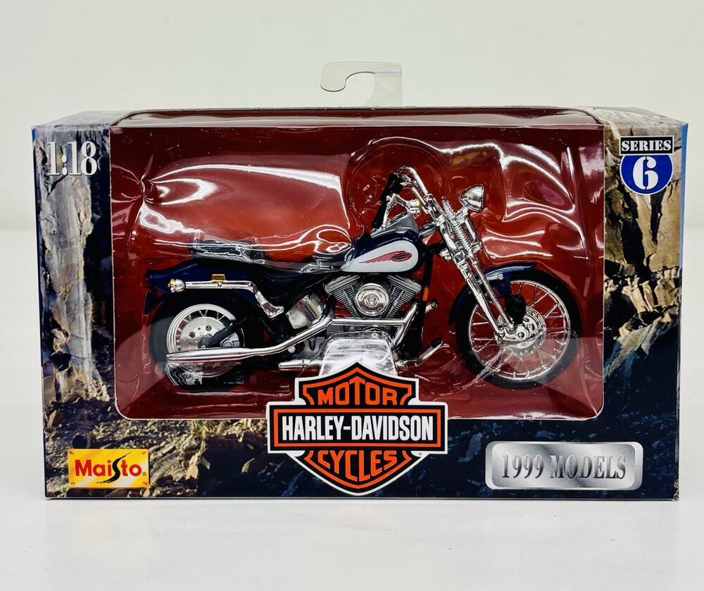 Maisto 1:18 Harley Davidson 1999 FXSTS Springer Softail Diecast Series 6 New
